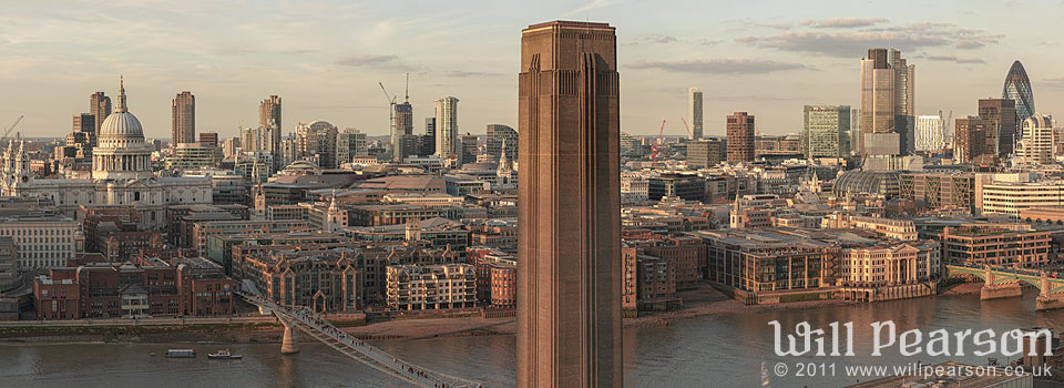 London Stilled in Evening
