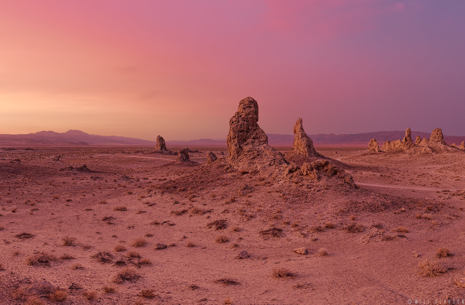 54.4˚C at Trona Pinnacles