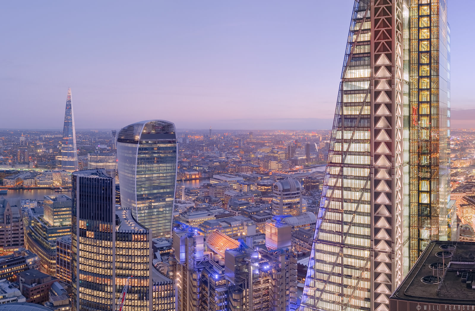 30 St Mary Axe 360 Panorama, Dawn to Dusk