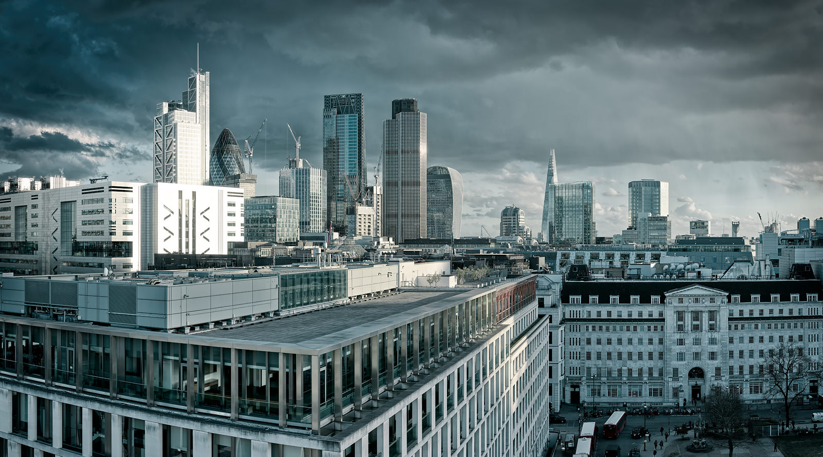 The City From Finsbury Square Acrylic - Will Pearson Fine Art Photographic Print