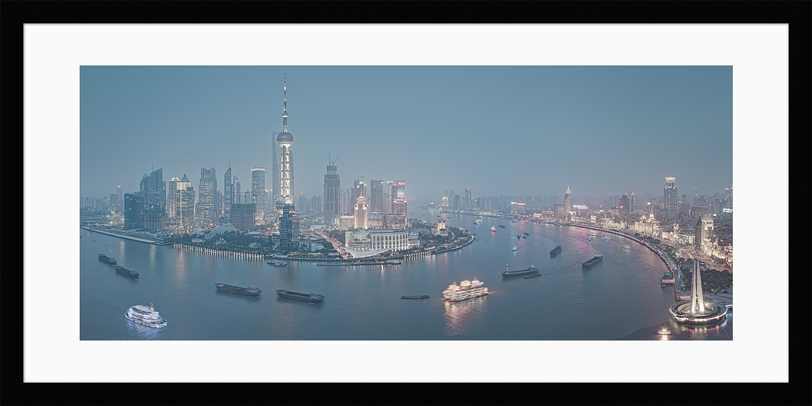 The framed print of Huangpu River