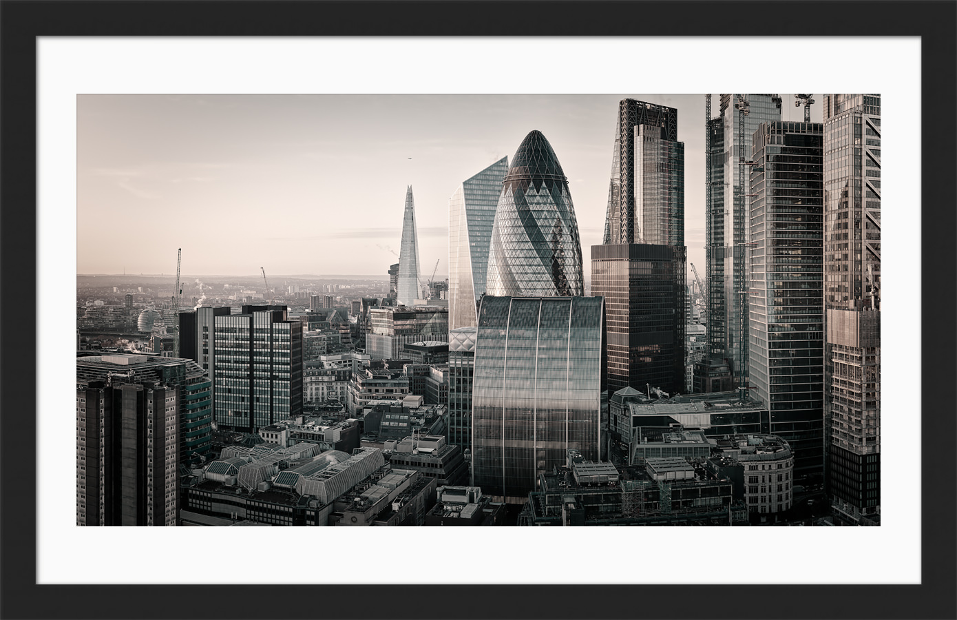 The framed print of The City Awaits