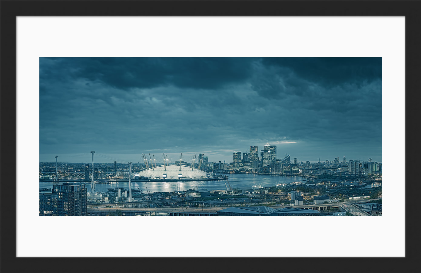 The framed print of London From Greenwich