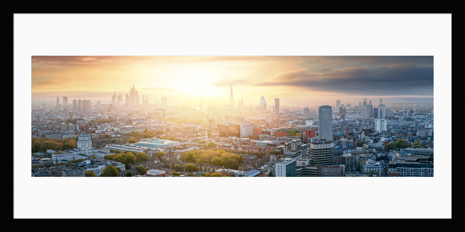 The framed print of London Begins