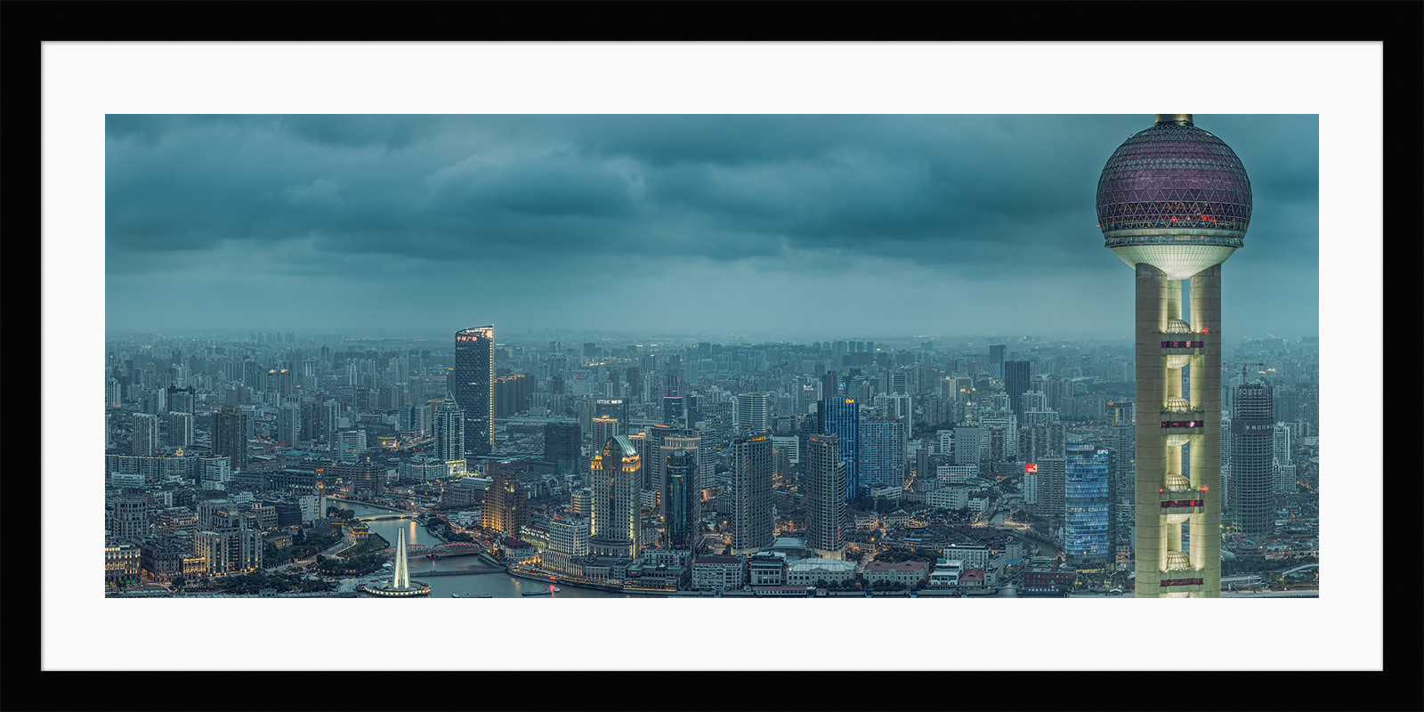 The framed print of Pudong View