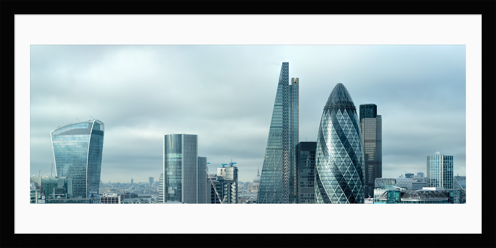 The framed print of Silvered City