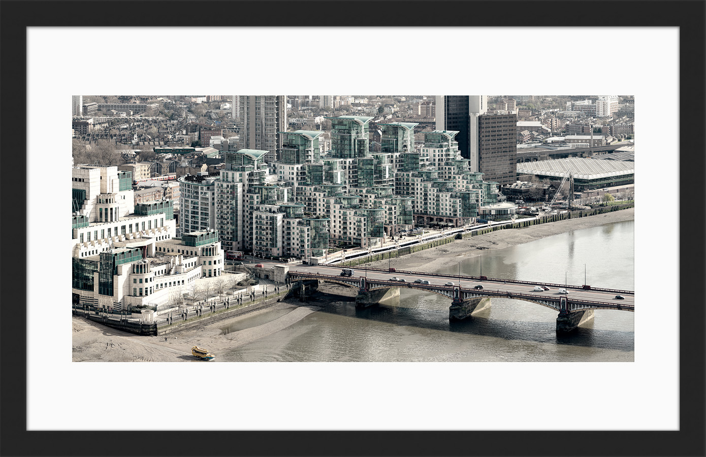 The framed print of Vauxhall Bridge View